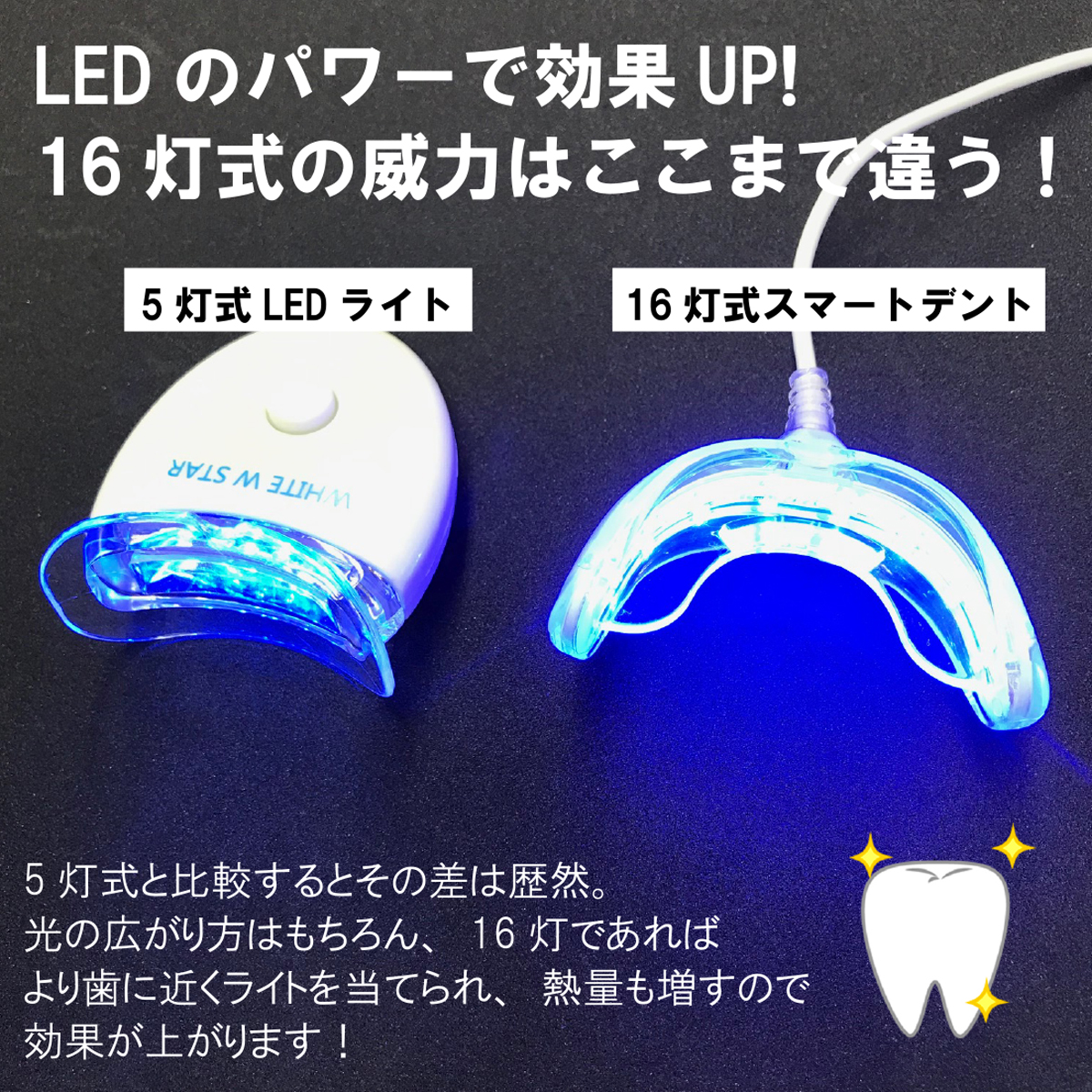 新発売 セルフ ホワイトニング 16灯 LED ライト